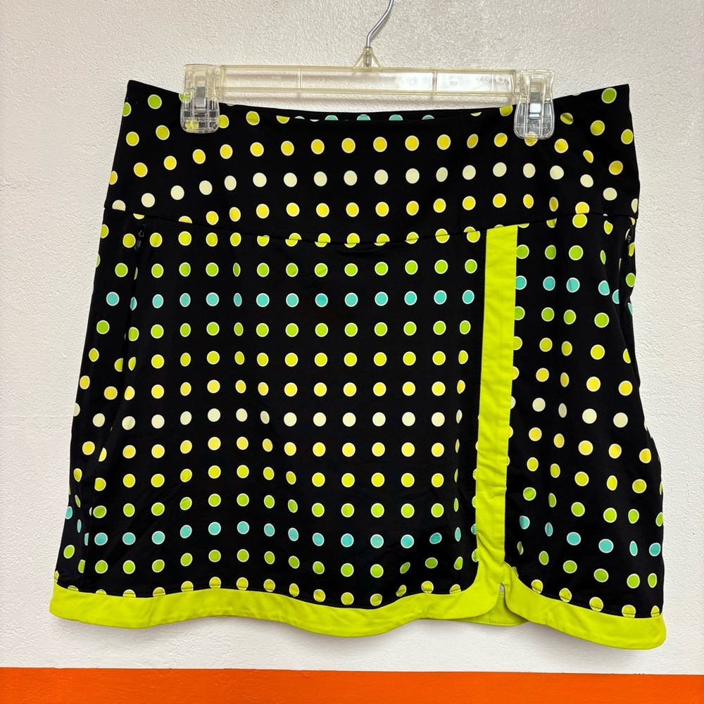 Kinona Large Simply Sassy Polka Dot Golf Skort